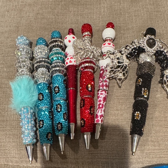 Other - Colorful Beaded Pens Set